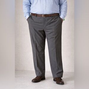 Haggar H26 42x32 Gray Stretch Dress Pants NWT Hidden Comfort Waist